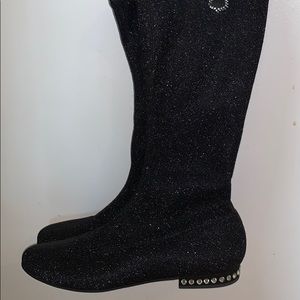 MONNALISA Lurex stretch boots still in box